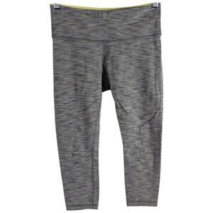 Lululemon Wunder Under Crop Leggings Space Dye Size 4 Womens 26x20